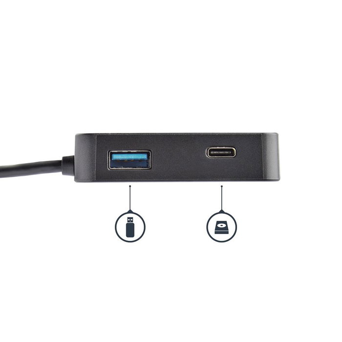 Startech Docking Station USB Tipo C a HDMI, USB 3.0, Ethernet Gigabit, Compatible con 4K