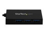 StarTech.com Hub USB 3.0 de 4 Puertos HB30A3A1CFB con 3x USB-A y 1x USB-C, 5 Gbps, Plug & Play, Compacto, Negro