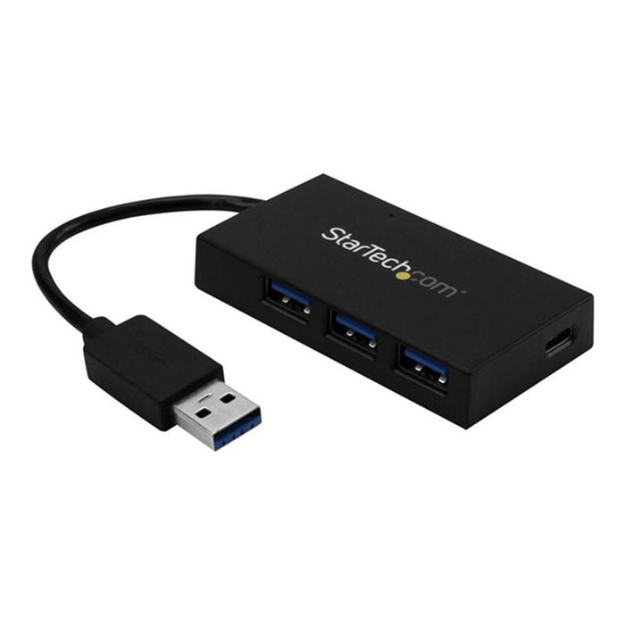 StarTech.com Hub USB 3.0 de 4 Puertos HB30A3A1CFB con 3x USB-A y 1x USB-C, 5 Gbps, Plug & Play, Compacto, Negro StarTech.com Hub USB 3.0 de 4 Puertos HB30A3A1CFB con 3x USB-A y 1x USB-C, 5 Gbps, Plug & Play, Compacto, Negro