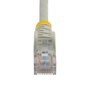StarTech.com Cable de red Cat5e U/UTP de 10m Gris con conectores RJ45 sin enganches
