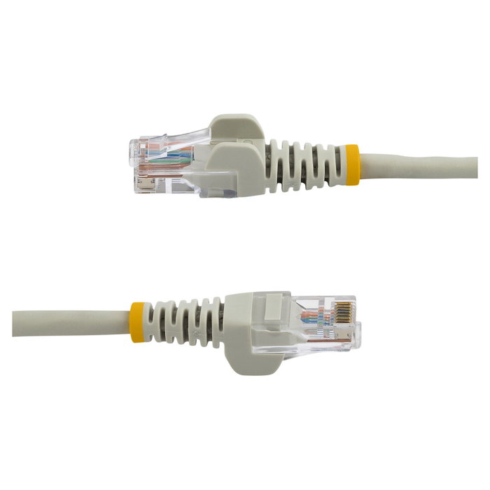 StarTech.com Cable de red Cat5e U/UTP de 10m Gris con conectores RJ45 sin enganches