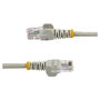 StarTech.com Cable de red Cat5e U/UTP de 10m Gris con conectores RJ45 sin enganches