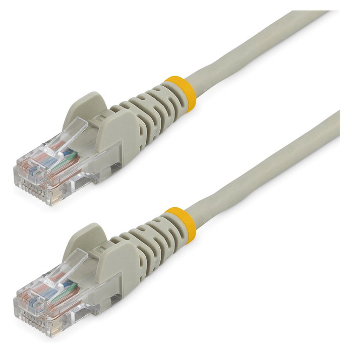 StarTech.com Cable de red Cat5e U/UTP de 10m Gris con conectores RJ45 sin enganches
