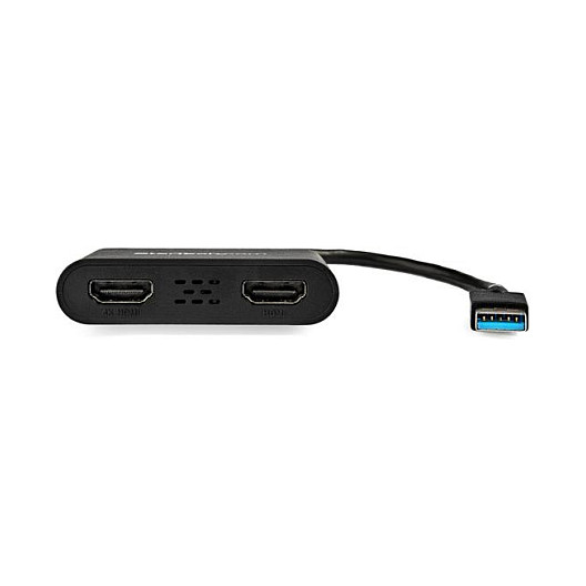 StarTech.com Adaptador Gráfico USB 3.0 a Doble HDMI 4K, Negro