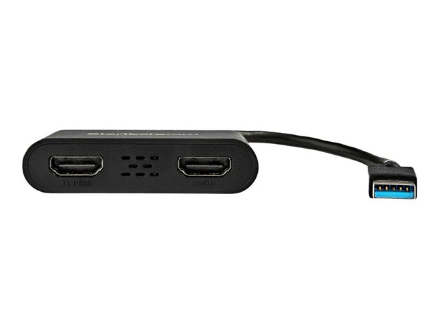 StarTech.com Adaptador Gráfico USB 3.0 a 2x HDMI, 4K 30Hz, Doble Pantalla, Plug and Play, 25 cm Cable, Compatible con Windows - Negro StarTech.com Adaptador Gráfico USB 3.0 a 2x HDMI, 4K 30Hz, Doble Pantalla, Plug and Play, 25 cm Cable, Compatible con Windows - Negro
