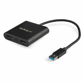 StarTech.com Adaptador Gráfico USB 3.0 a Doble HDMI 4K, Negro