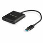 StarTech.com Adaptador Gráfico USB 3.0 a Doble HDMI 4K, Negro