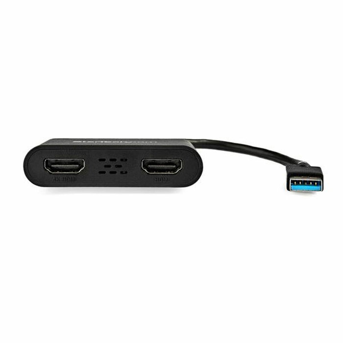 StarTech.com Adaptador Gráfico USB 3.0 a Doble HDMI 4K, Negro