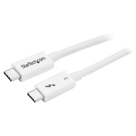 StarTech Cable Thunderbolt 3 USB-C a USB-C, 0,5 m, Blanco, 40 Gbps