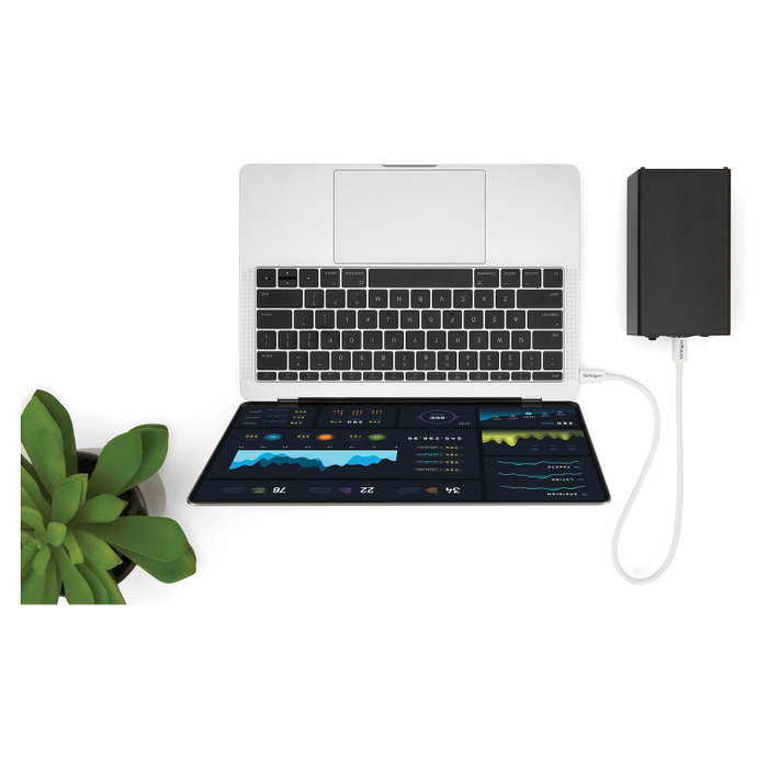 StarTech Cable Thunderbolt 3 USB-C a USB-C, 0,5 m, Blanco, 40 Gbps StarTech Cable Thunderbolt 3 USB-C a USB-C, 0,5 m, Blanco, 40 Gbps