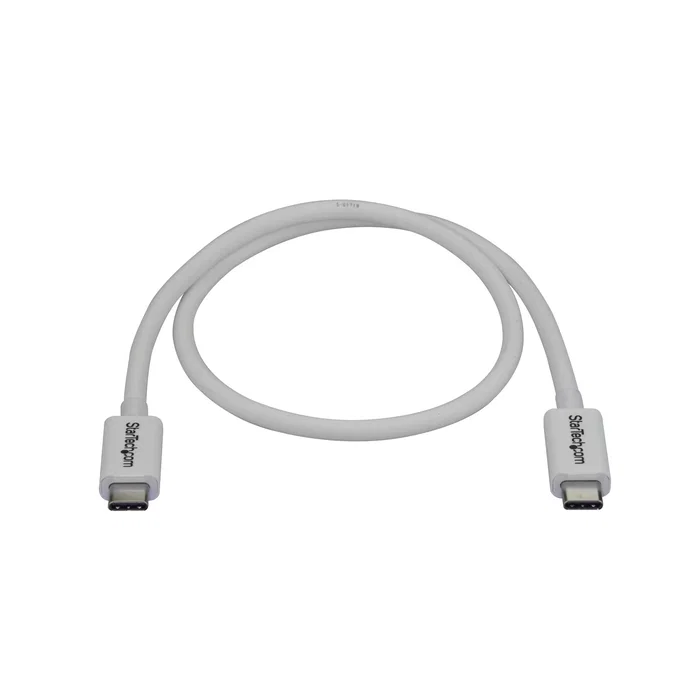 StarTech TBLT34MM50CW Cable Thunderbolt 3 / USB-C 0.5 m 40Gbps Blanco - Compatible con DisplayPort 1.2, Video 4K/5K 60Hz Dual, Carga 100W, Certificado Intel StarTech TBLT34MM50CW Cable Thunderbolt 3 / USB-C 0.5 m 40Gbps Blanco - Compatible con DisplayPort 1.2, Video 4K/5K 60Hz Dual, Carga 100W, Certificado Intel
