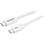 StarTech.com Cable Thunderbolt 3 Pasivo 50cm Blanco 40Gbps PD 100W