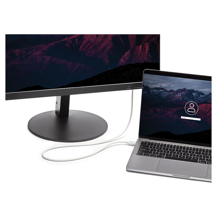 StarTech.com Cable Thunderbolt 3 Pasivo 1 m - 20 Gbps - PD 100W - Compatible con USB4 / Thunderbolt 4 / USB 3.2 - Blanco
