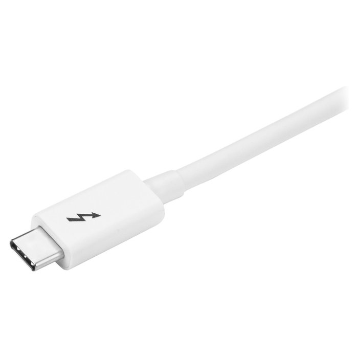 StarTech.com Cable Thunderbolt 3 Pasivo 1 m - 20 Gbps - PD 100W - Compatible con USB4 / Thunderbolt 4 / USB 3.2 - Blanco