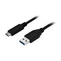 Cable USB A a USB C Startech USB315AC1M Negro