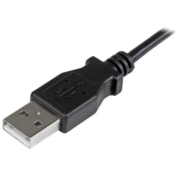 StarTech Cable USBAUB50CMRA USB A a Micro USB 0.5m Negro, con Conector en Ángulo Derecho para Carga Rápida (2.4A) de Smartphones y Tablets StarTech Cable USBAUB50CMRA USB A a Micro USB 0.5m Negro, con Conector en Ángulo Derecho para Carga Rápida (2.4A) de Smartphones y Tablets