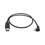 StarTech.com Cable USB 2.0 de 0,5 m con Micro-USB Angular, Negro