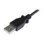 StarTech.com Cable USB 2.0 de 0,5 m con Micro-USB Angular, Negro