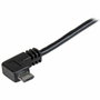 StarTech.com Cable USB 2.0 de 0,5 m con Micro-USB Angular, Negro