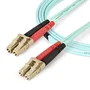 StarTech 450FBLCLC5 Cable Fibra Óptica OM4 LC-LC 5m Multimodo 50/125 100Gbps 40GBase-SR4 LSZH Aguamarina - Compatible con SFP+, QSFP+, SAN