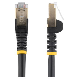 StarTech.com Cable de Red Ethernet RJ45 Cat6a 3 m Negro 10GBase-T Blindado U/FTP STP Snagless 10 Gb/s PoE - RoHS, CE, REACH