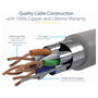 StarTech Cable Ethernet CAT6a de 3m Gris STP Snagless