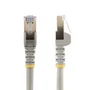 StarTech.com Cable de Red 6ASPAT3MGR - 3m Ethernet Cat6a/10 GbE 10GBase-T STP U/FTP Blindado para PoE (100W) con Conectores RJ45 Snagless Chapados en Oro - Gris