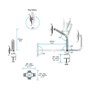 StarTech.com TABLET STAND F. DESK - Soporte de Sobremesa Articulado para iPad/Android, Ajustable 0-180°, Compatible Hasta 11", Color Blanco