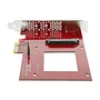 StarTech.com Tarjeta Adaptadora PCI Express U.2 NVMe SFF8639 de 2,5 Pulgadas