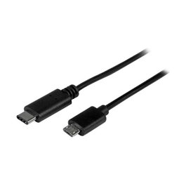 StarTech.com Cable Adaptador USB-C a Micro-USB B, 0,5 m, Negro