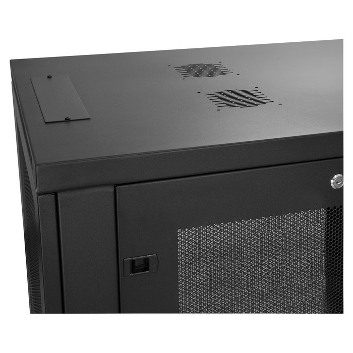 StarTech Armario Rack para Servidores 18U 19" - Bastidor 4 Postes 450 kg con Ruedas, Gestion de Cables y Cerradura - 85.5 cm Profundidad