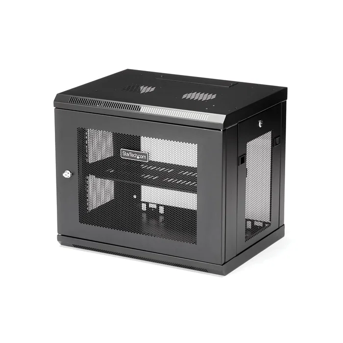 StarTech.com Armario Rack de Pared para Servidores 9U 19", 2 Columnas, Estante 1U, Negro, Montaje en Pared, Gestion de Cables, Max. 90 kg StarTech.com Armario Rack de Pared para Servidores 9U 19", 2 Columnas, Estante 1U, Negro, Montaje en Pared, Gestion de Cables, Max. 90 kg