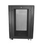 Startech Armario Rack 19 Pulgadas 24U RK2433BKM - Estante para Servidor con Ruedas y Puerta de Malla