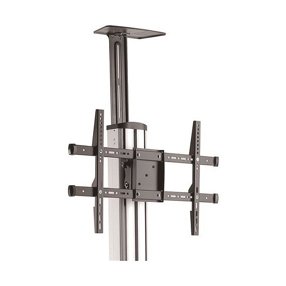 StarTech.com Carro Porta TV Móvil Ajustable, Soporte con Ruedas para Pantallas Planas de 32 a 75 Pulgadas (81.3 - 190.5 cm), VESA 200x200 - 600x400 mm, Capacidad 40 kg, Negro/Acero
