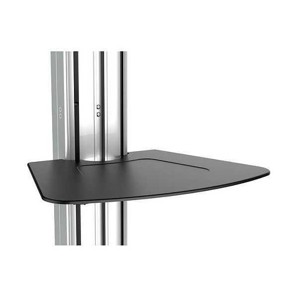 StarTech.com Carro Porta TV Móvil Ajustable, Soporte con Ruedas para Pantallas Planas de 32 a 75 Pulgadas (81.3 - 190.5 cm), VESA 200x200 - 600x400 mm, Capacidad 40 kg, Negro/Acero