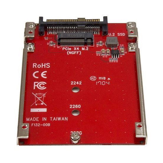 StarTech.com Adaptador M.2 a U.2 U2M2E125 Rojo