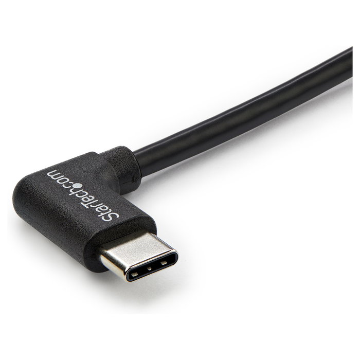 StarTech.com Cable USB-C a USB-C de 1m Acodado a la Derecha USB 2.0 Negro