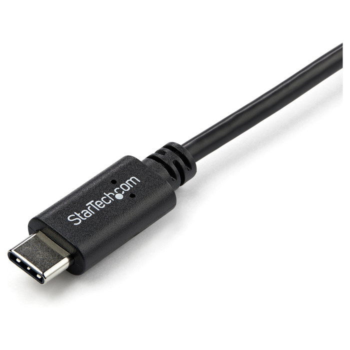 StarTech.com Cable USB-C a USB-C de 1m Acodado a la Derecha USB 2.0 Negro