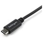 StarTech.com Cable USB-C a USB-C de 1m Acodado a la Derecha USB 2.0 Negro