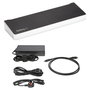 StarTech.com Docking Station USB-C para 3 Monitores 4K, 60W, Negro y Plata