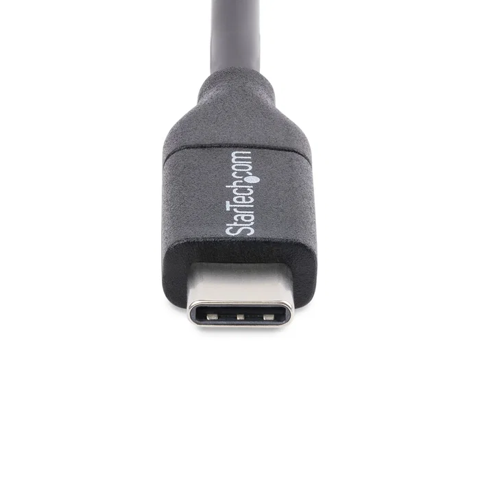 StarTech Cable USB-C a USB-C de 3m, USB 2.0, Negro, USB2CC3M - para carga y sincronización, compatible con Thunderbolt 3, hasta 60W
