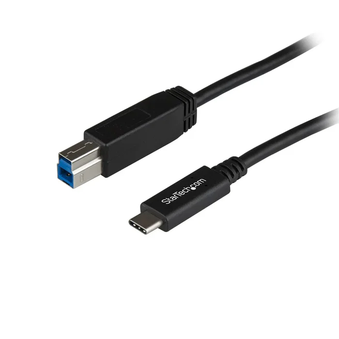 StarTech.com USB31CB1M Cable USB 3.2 Gen 2 (10 Gbps) USB-C Macho a USB-B Macho Negro 1m, Transferencia de Datos Rápida, Alimentación 60W StarTech.com USB31CB1M Cable USB 3.2 Gen 2 (10 Gbps) USB-C Macho a USB-B Macho Negro 1m, Transferencia de Datos Rápida, Alimentación 60W