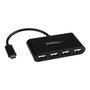 StarTech.com Hub Concentrador USB Tipo C a 4 Puertos USB 2.0 Tipo A - Expansor de Puertos Compatible USB 1.1 y 2.0