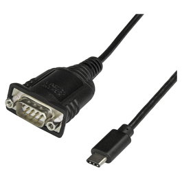 StarTech Adaptador Cable USB-C a Serie RS232 DB9 - 40 cm, para Windows, Mac, Linux - Prolific PL2303RA