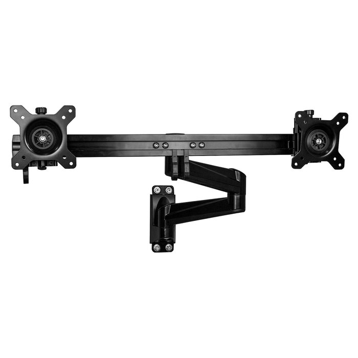 StarTech Monitor Arm Dual para Pared - Soporte Articulado VESA 2 Monitores 15"-24" (38-61 cm) - Inclinación/Giro/Rotación - Negro