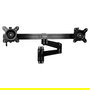 StarTech Monitor Arm Dual para Pared - Soporte Articulado VESA 2 Monitores 15"-24" (38-61 cm) - Inclinación/Giro/Rotación - Negro