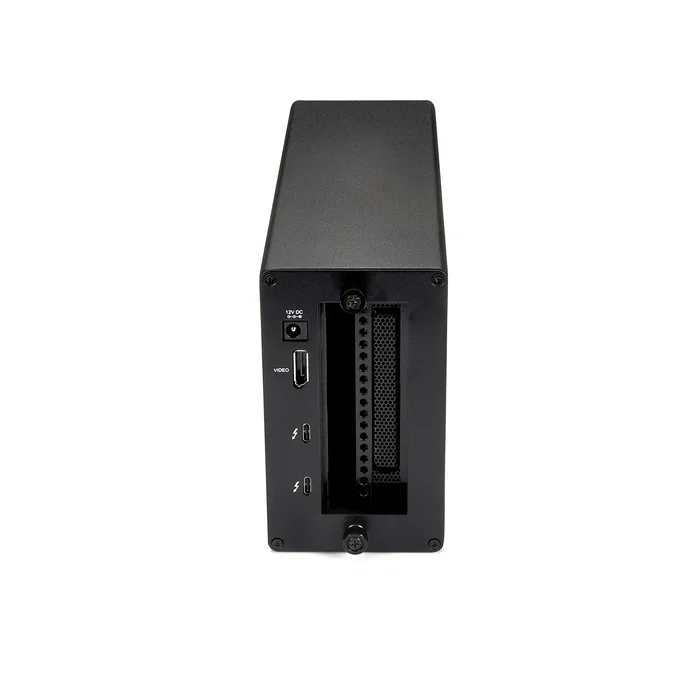 StarTech.com TB31PCIEX16 Chasis de Expansión Thunderbolt 3 PCIe x16 para Portátil y Sobremesa - Ranura Externa, DisplayPort, 40 Gbps, Negro