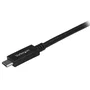 StarTech.com Cable USB31CC50CM USB-C a USB-C 0.5m Negro - USB 3.2 Gen 2 10Gbps, Carga PD 60W, Compatible Thunderbolt 3 y Video 4K