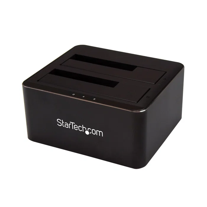 StarTech Docking Station USB 3.0 de 2 bahías SATA para SSD/HDD (Negro)
