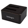 StarTech Docking Station USB 3.0 de 2 bahías SATA para SSD/HDD (Negro)